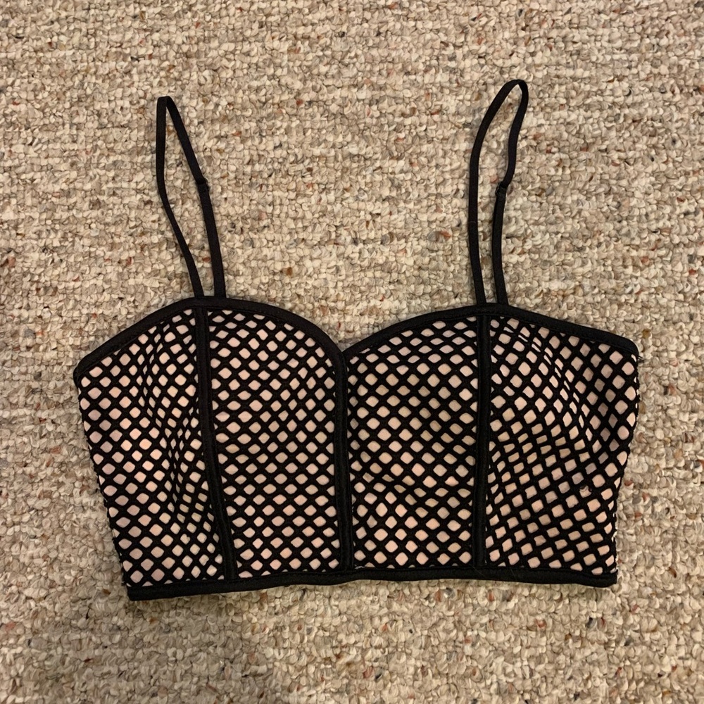 Fishnet Crop Top